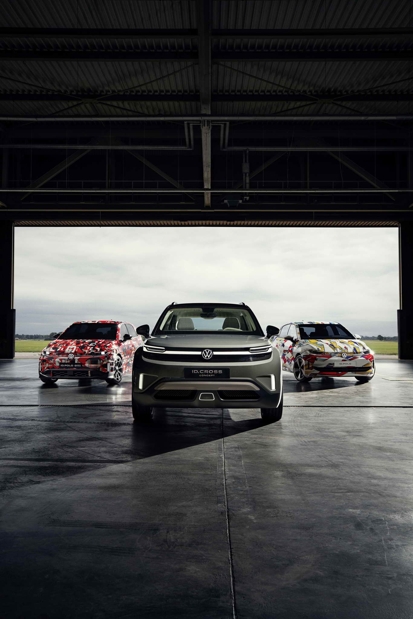ID. Polo GTI, ID. CROSS Concept and ID. Polo